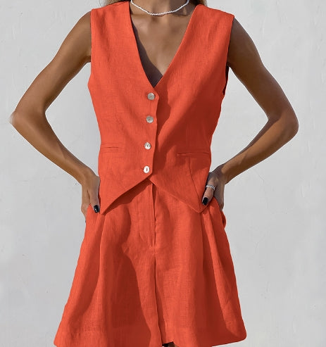 Inès - Ensemble Élégant Avec Veste Et Pantalon Ajusté