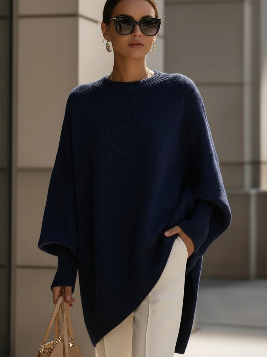 Yasmine – Poncho oversize femme élégant