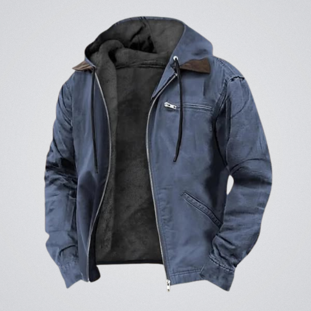 Olivier - Veste Intemporelle Doublée Sherpa à Capuche