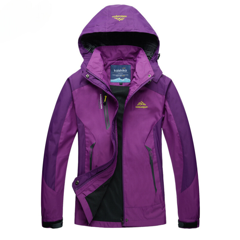 Nathalie - Veste Élégante Imperméable Capuche