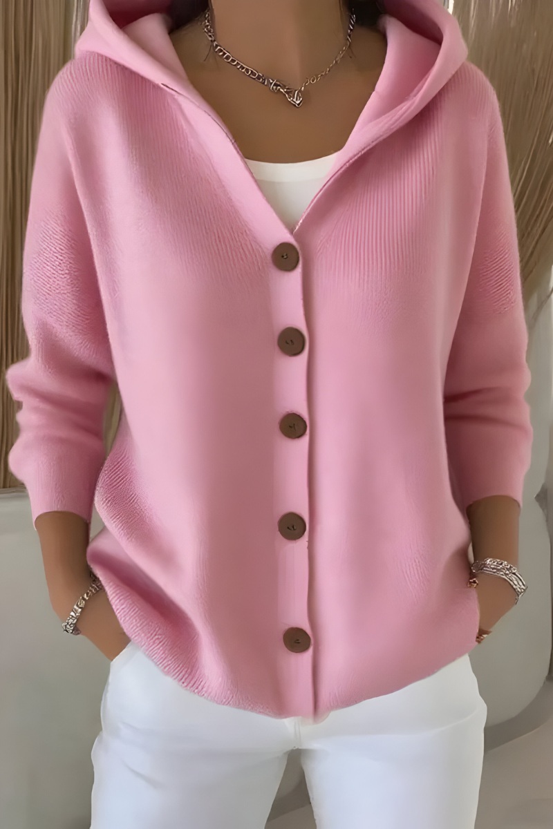 Camille - Cardigan Chic Oversize à Capuche