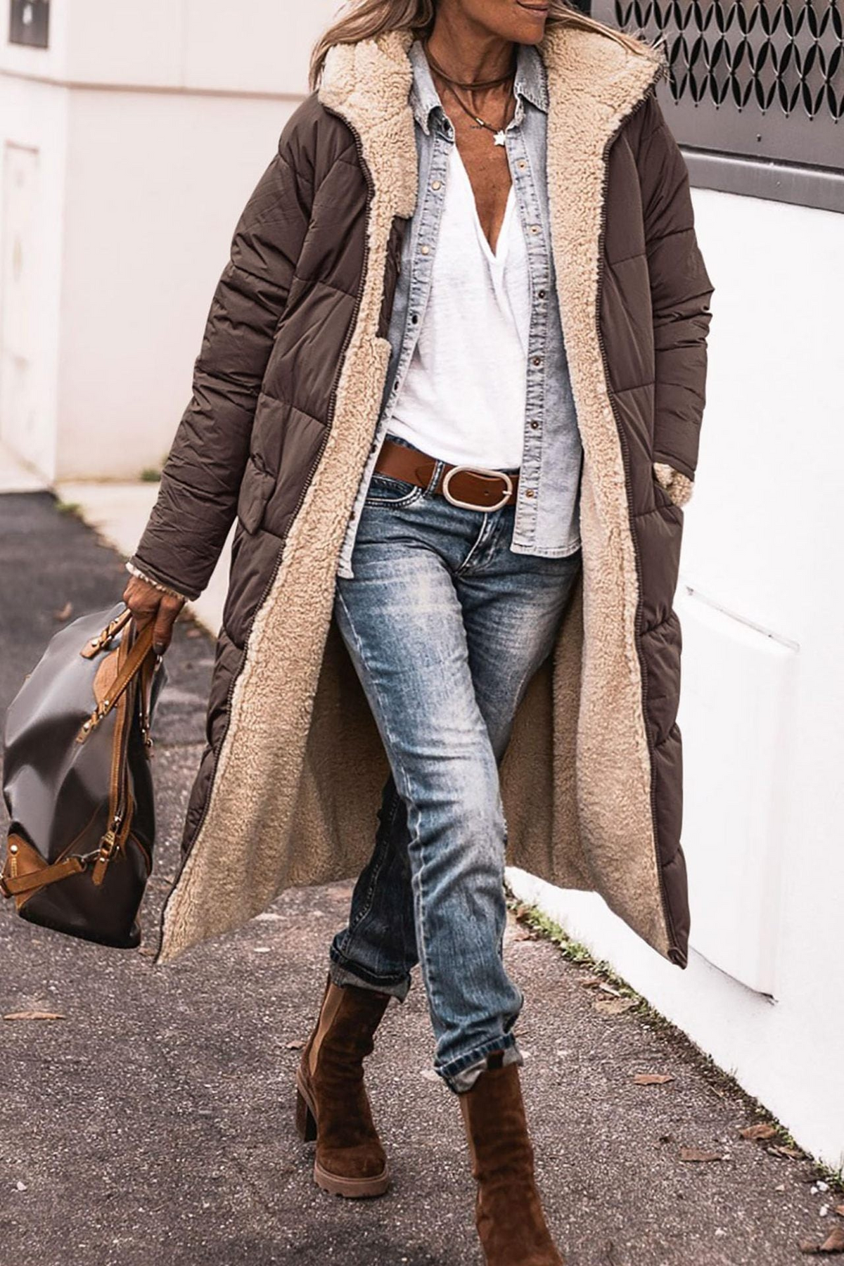 Hélène | Doudoune Chic Longue Réversible