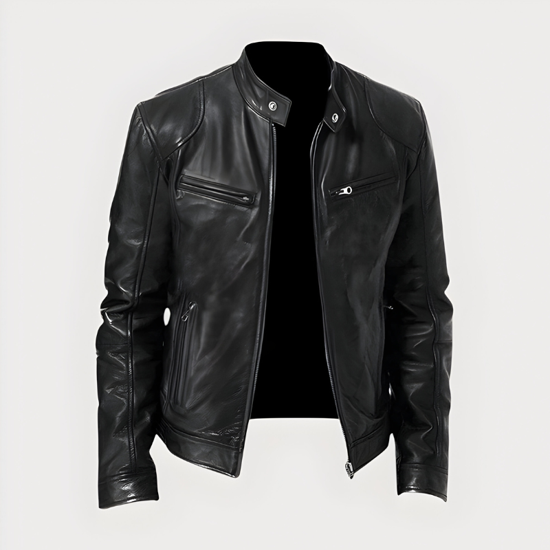 Damien - Veste Élégante Motard Zippée