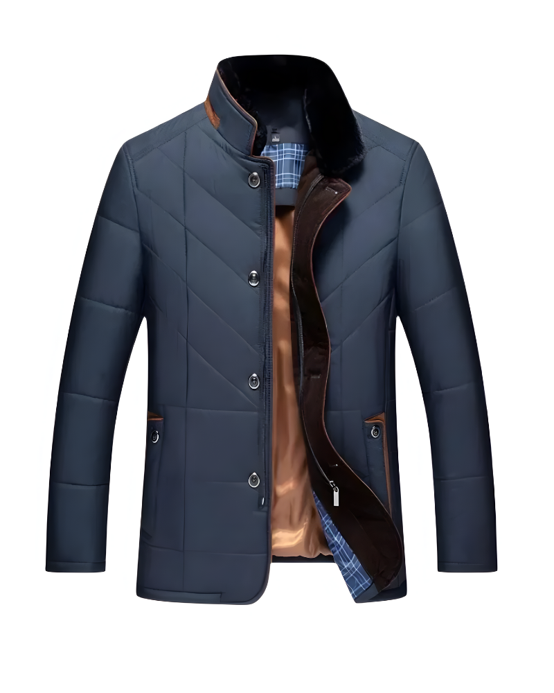 Nicolas - Veste Raffinée Matelassée Doublée Fourrure
