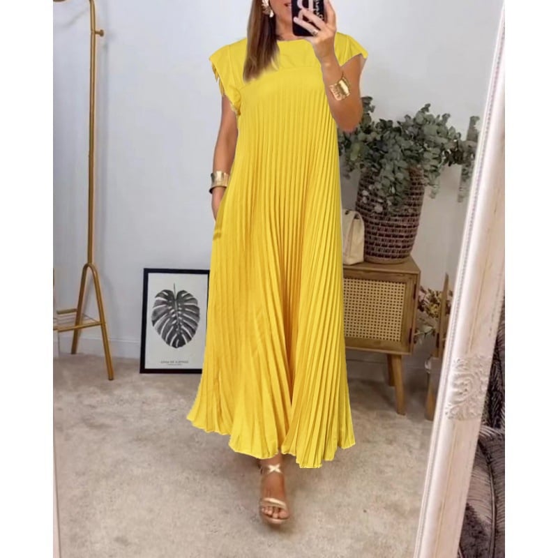 Saskia - Sublime Robe Longue Plissée