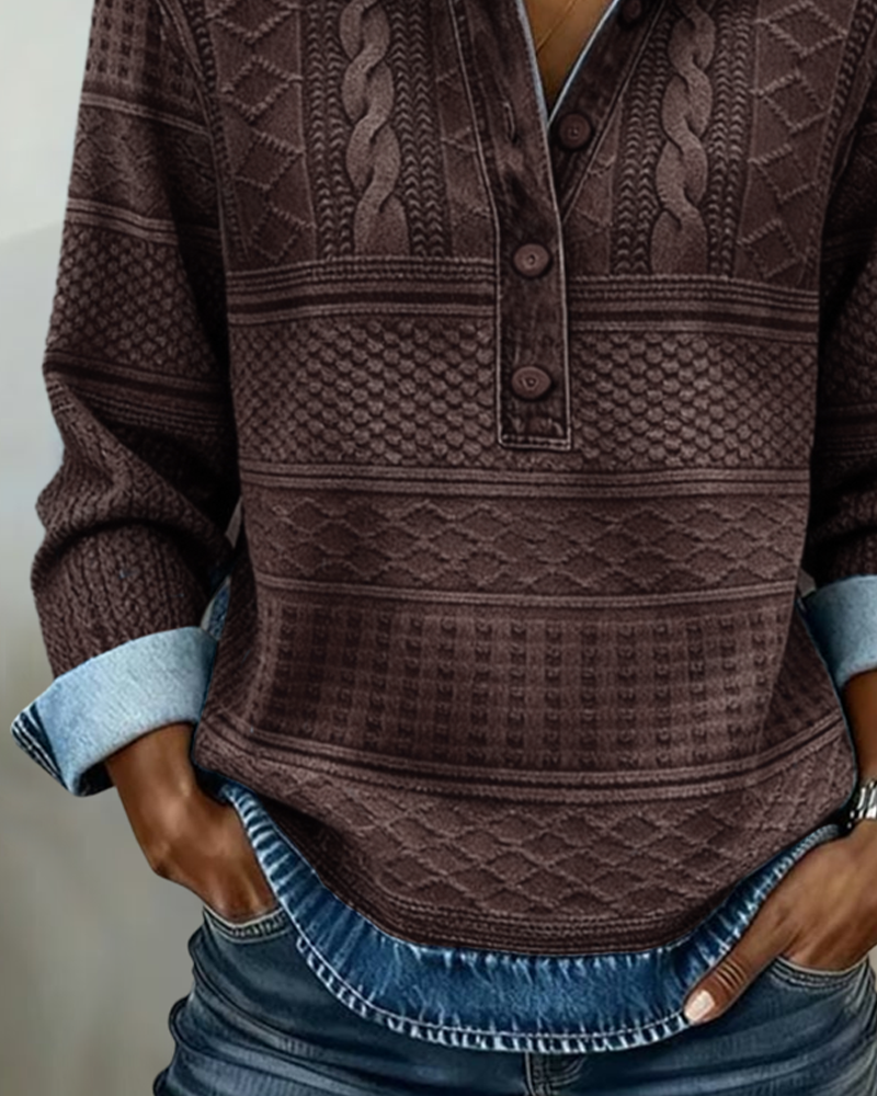 Florence | Pull Élégant Torsadé Col Polo