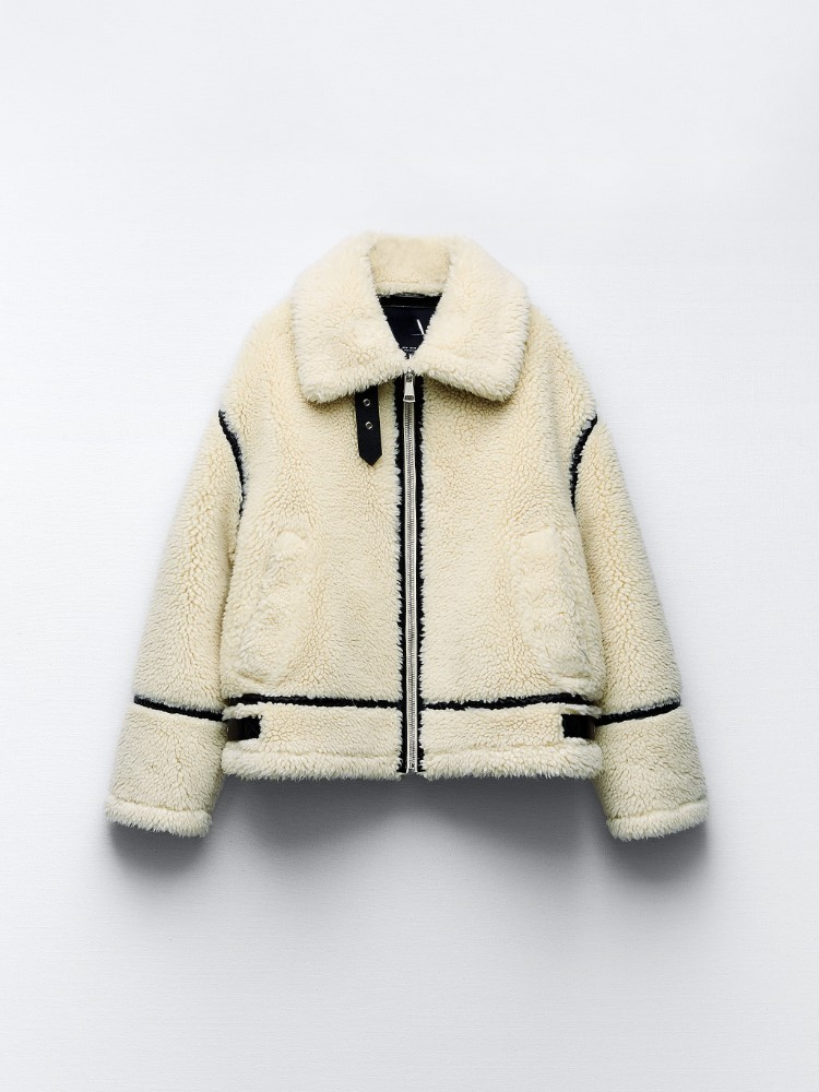 Sandrine - Manteau Élégant Teddy Court
