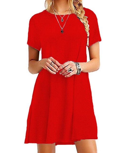 Julie - Robe Basique D'Été Confort