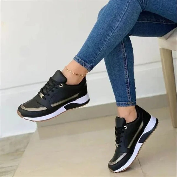 Chantal - Baskets Élégantes Compensées Confortables