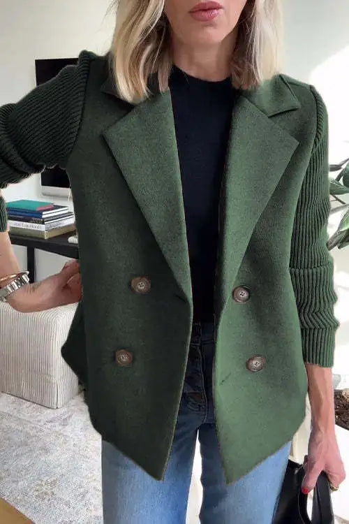 Adèle | Veste Chic Courte Patchwork