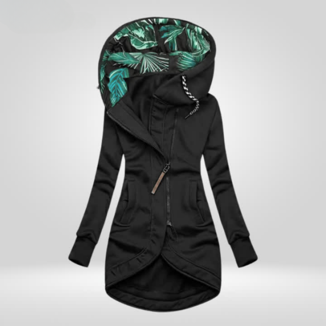 Sophie | Veste Chic Longue à Capuche