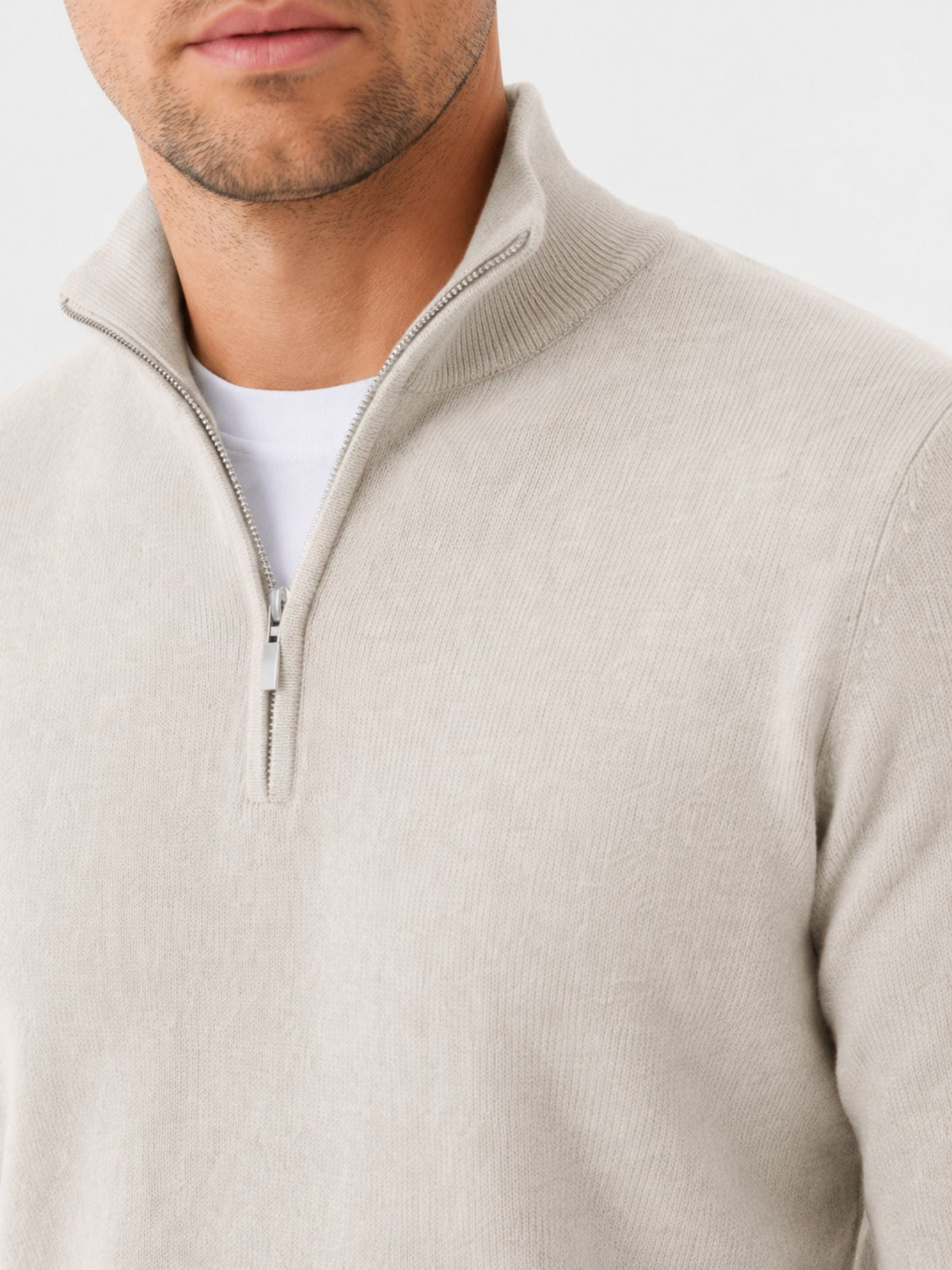 Julien - Pull Élégant Col Zippé Laine