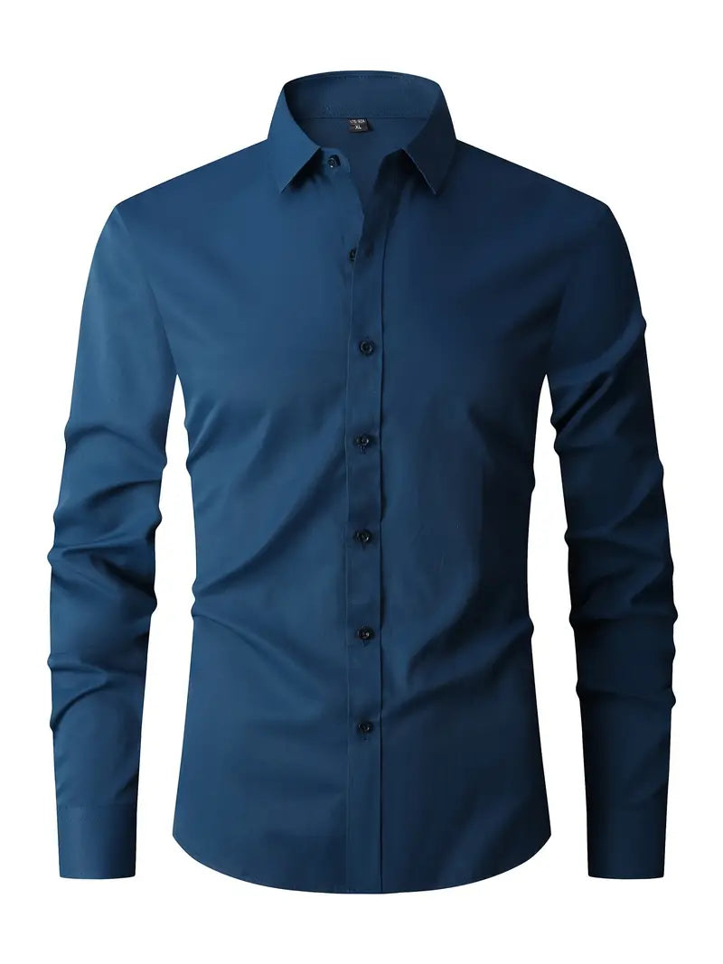 Arnaud - Chemise Manches Longues Slim Fit Chic Élégante Homme