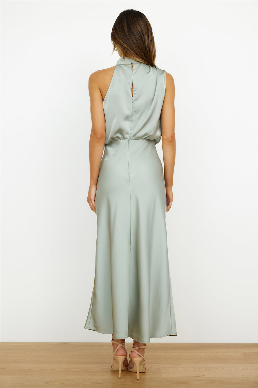 Robe Midi Femme en Satin Dos Nu - Brigitte