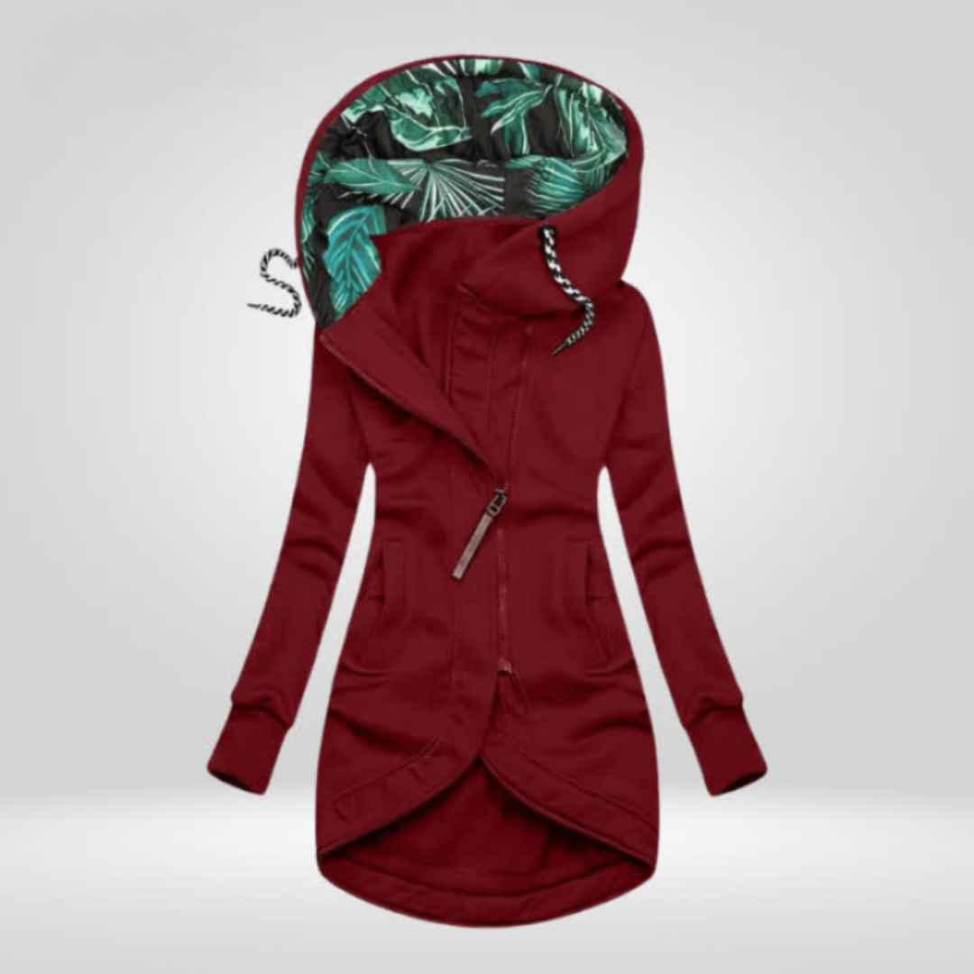 Sophie | Veste Chic Longue à Capuche