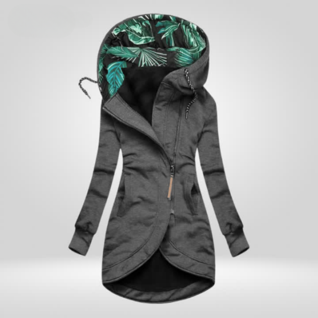 Sophie | Veste Chic Longue à Capuche