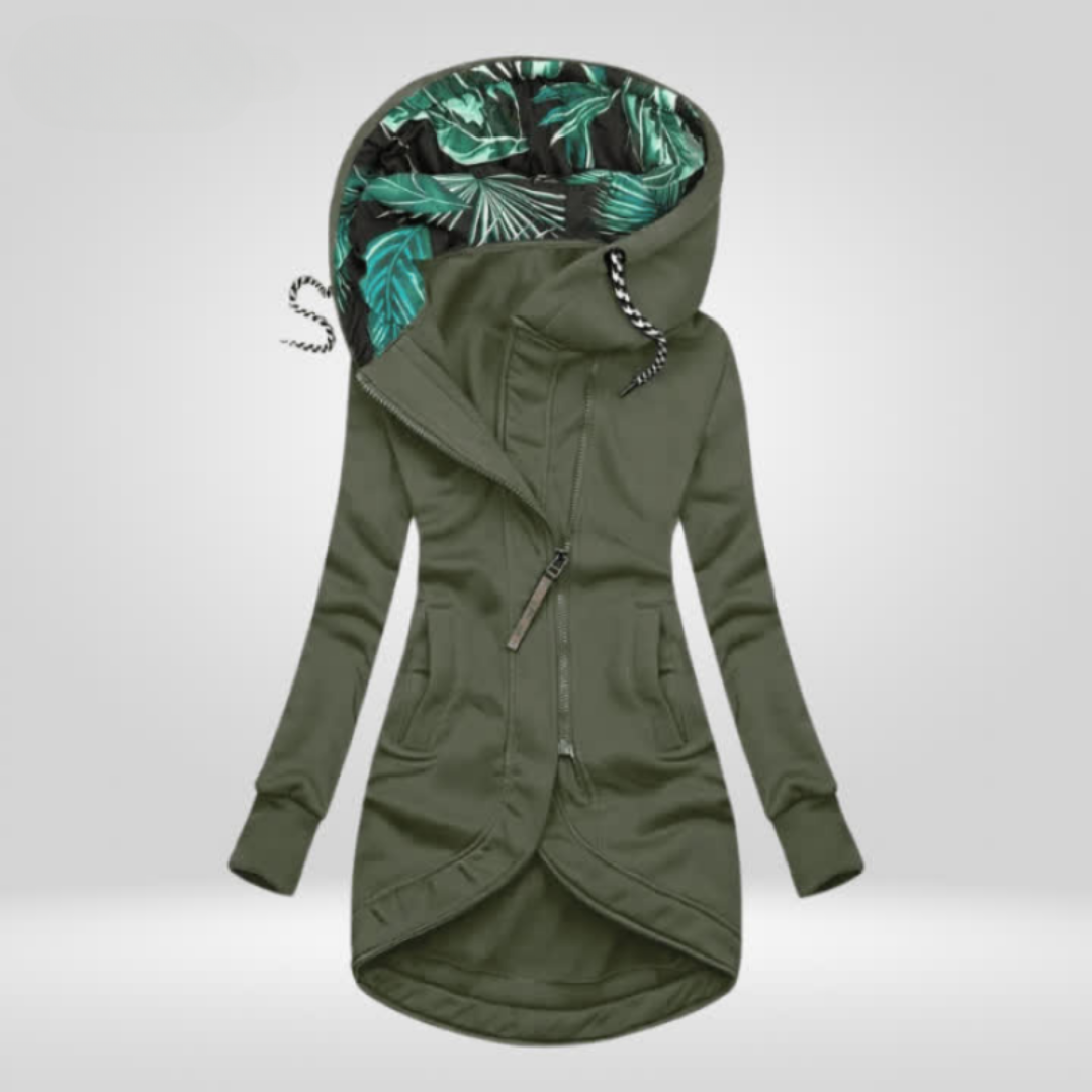 Sophie | Veste Chic Longue à Capuche