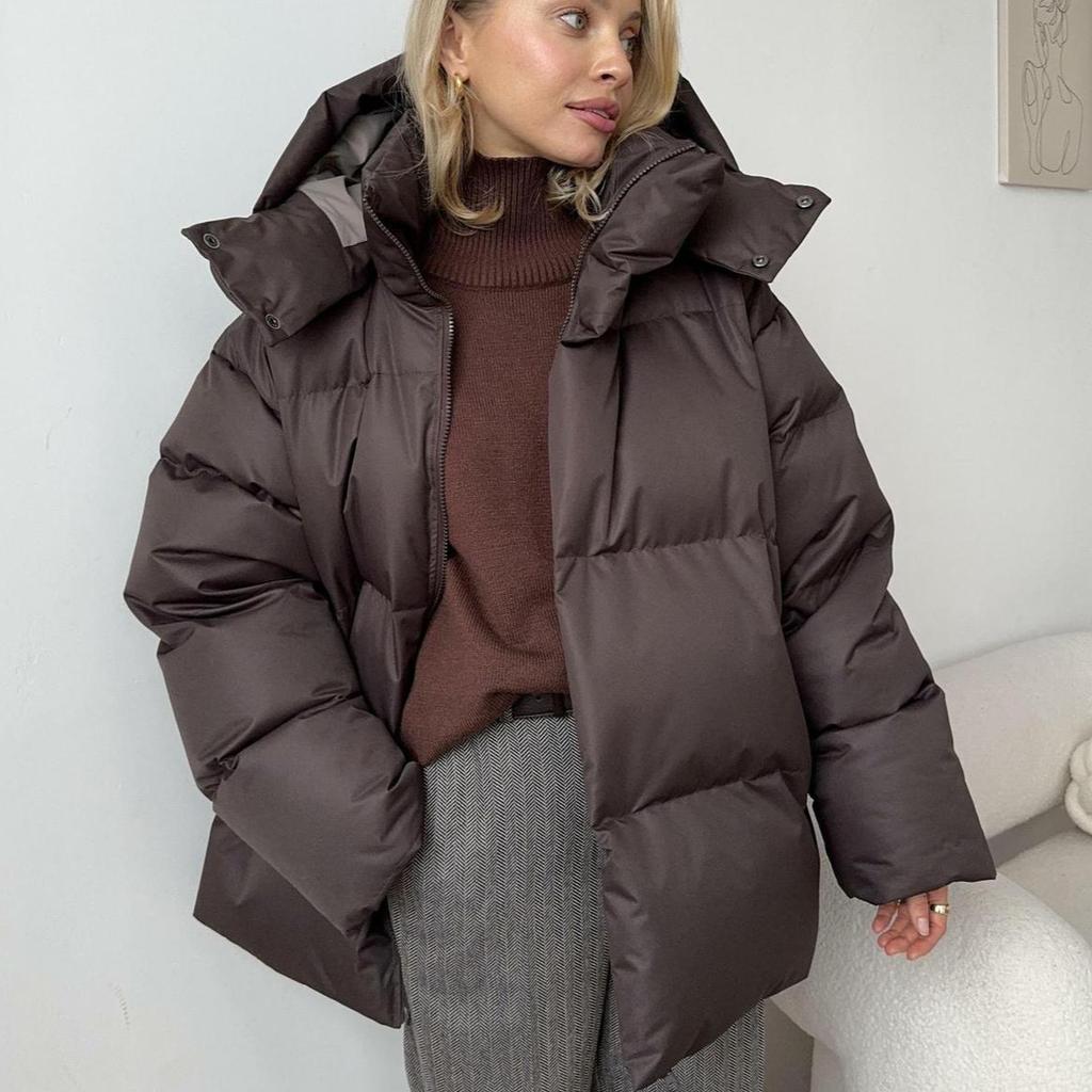 Françoise - Doudoune Chic Oversize à Capuche