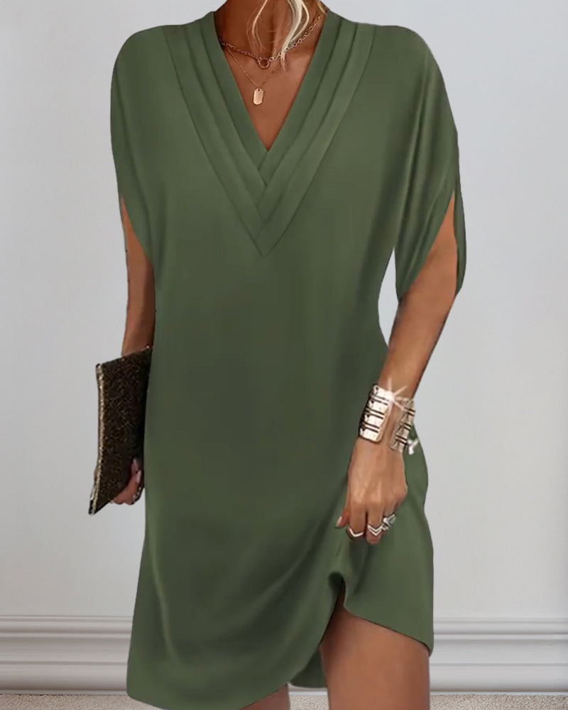 Isabelle - Robe Courte Fluide Élégante Femme