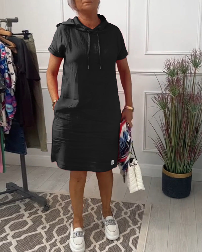 Robe Courte Femme Sweat à Capuche - Susan