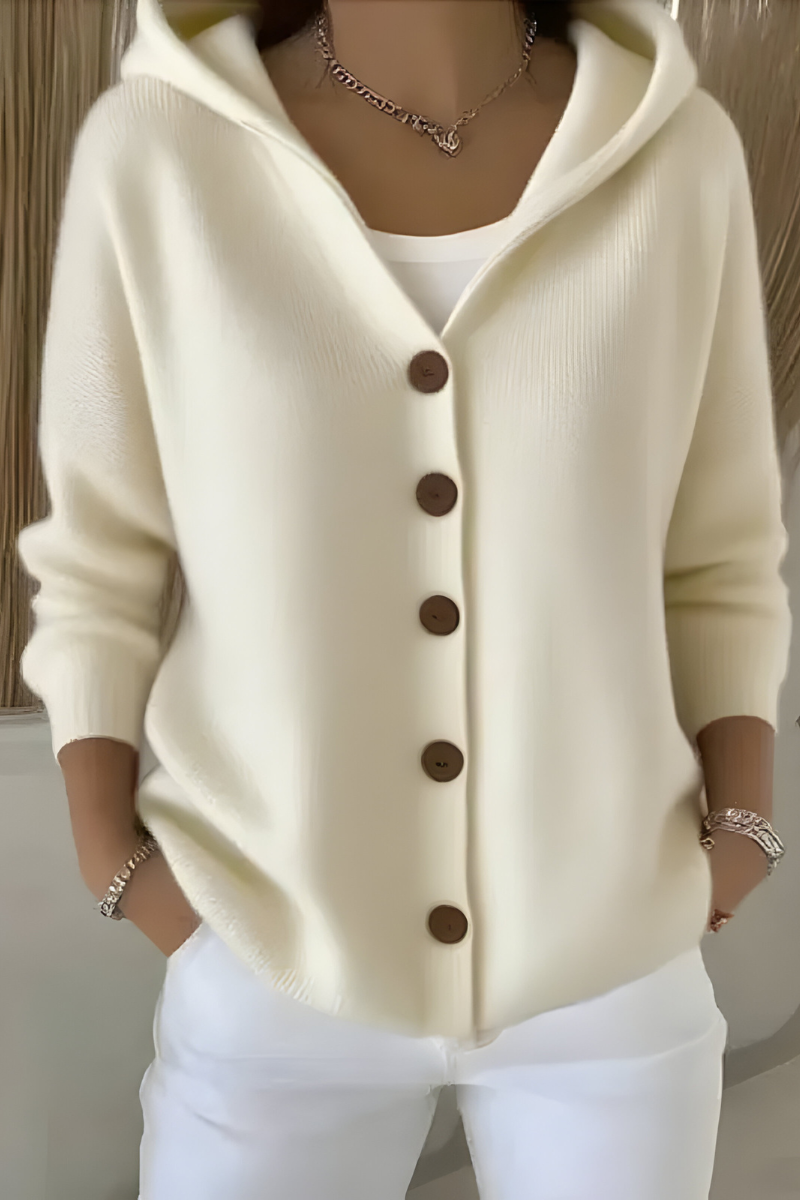 Camille - Cardigan Chic Oversize à Capuche
