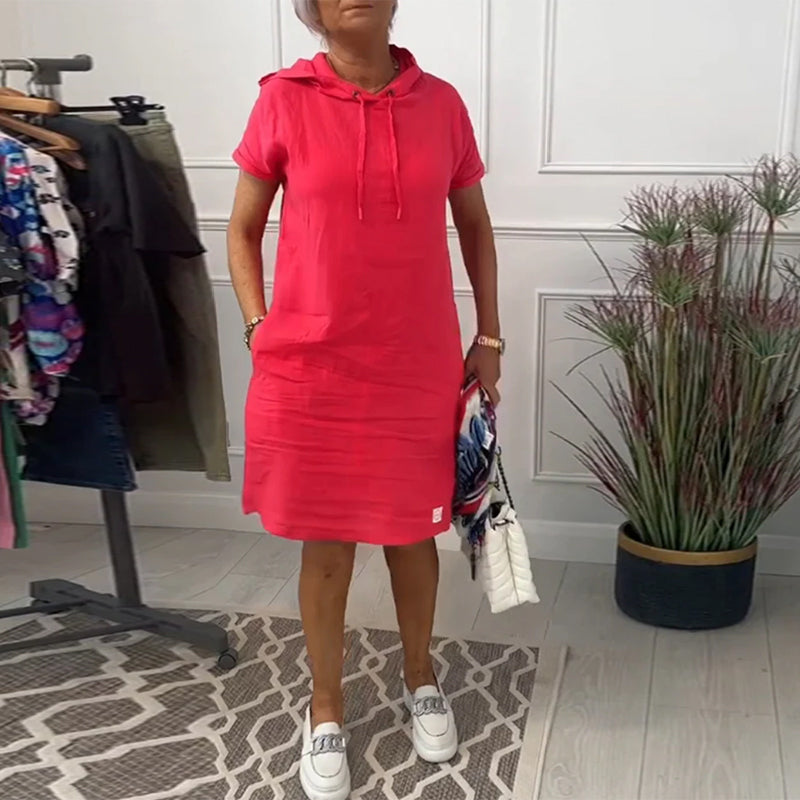 Robe Courte Femme Sweat à Capuche - Susan