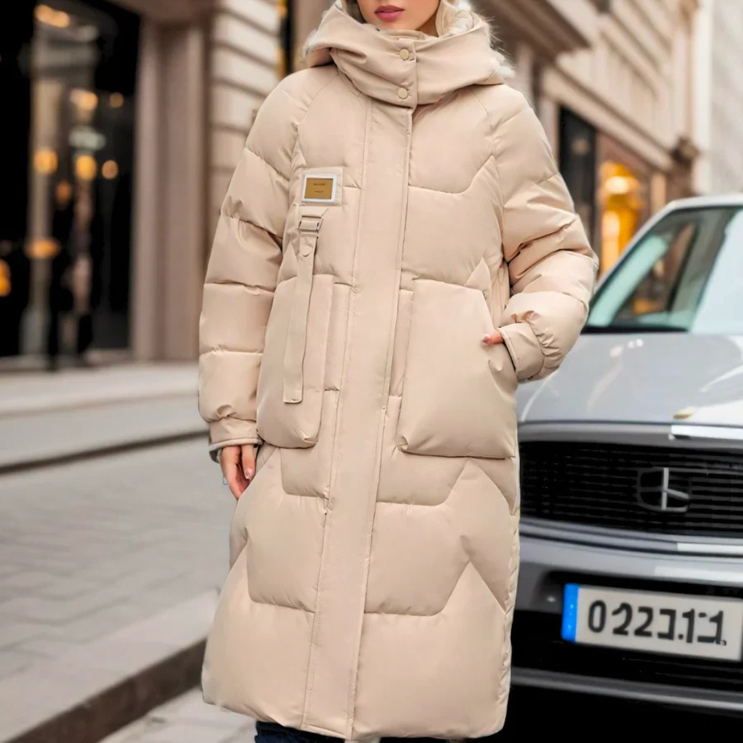 Amélia – Long manteau pour femmes, élégant et parfait pour les jours froids