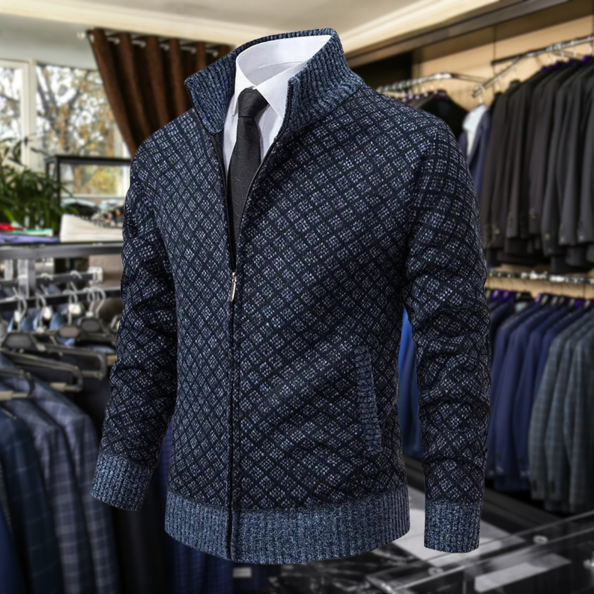 Julien – Gilet homme en tissu premium