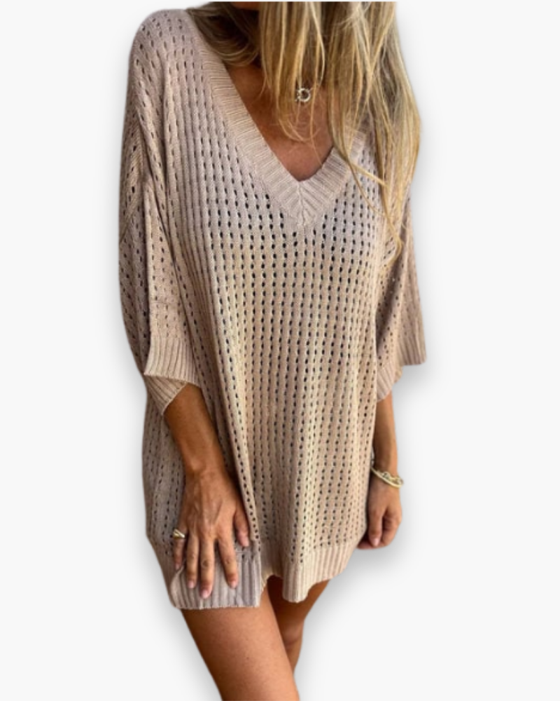 Top de loisirs élégant femme | Col en V 3