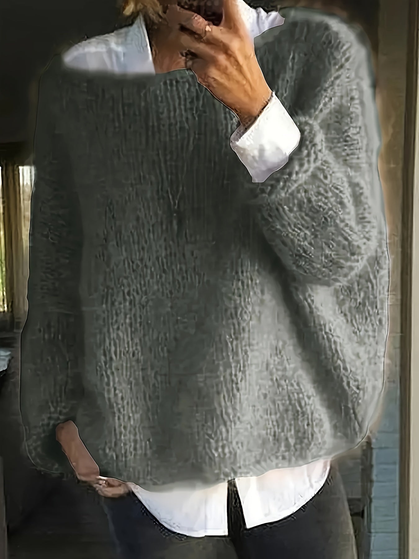 Sandrine - Pull Élégant Oversize Maille