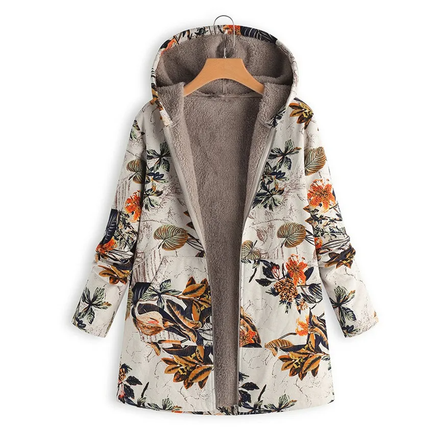 Céleste – Gilet d'Hiver avec Imprimé Floral