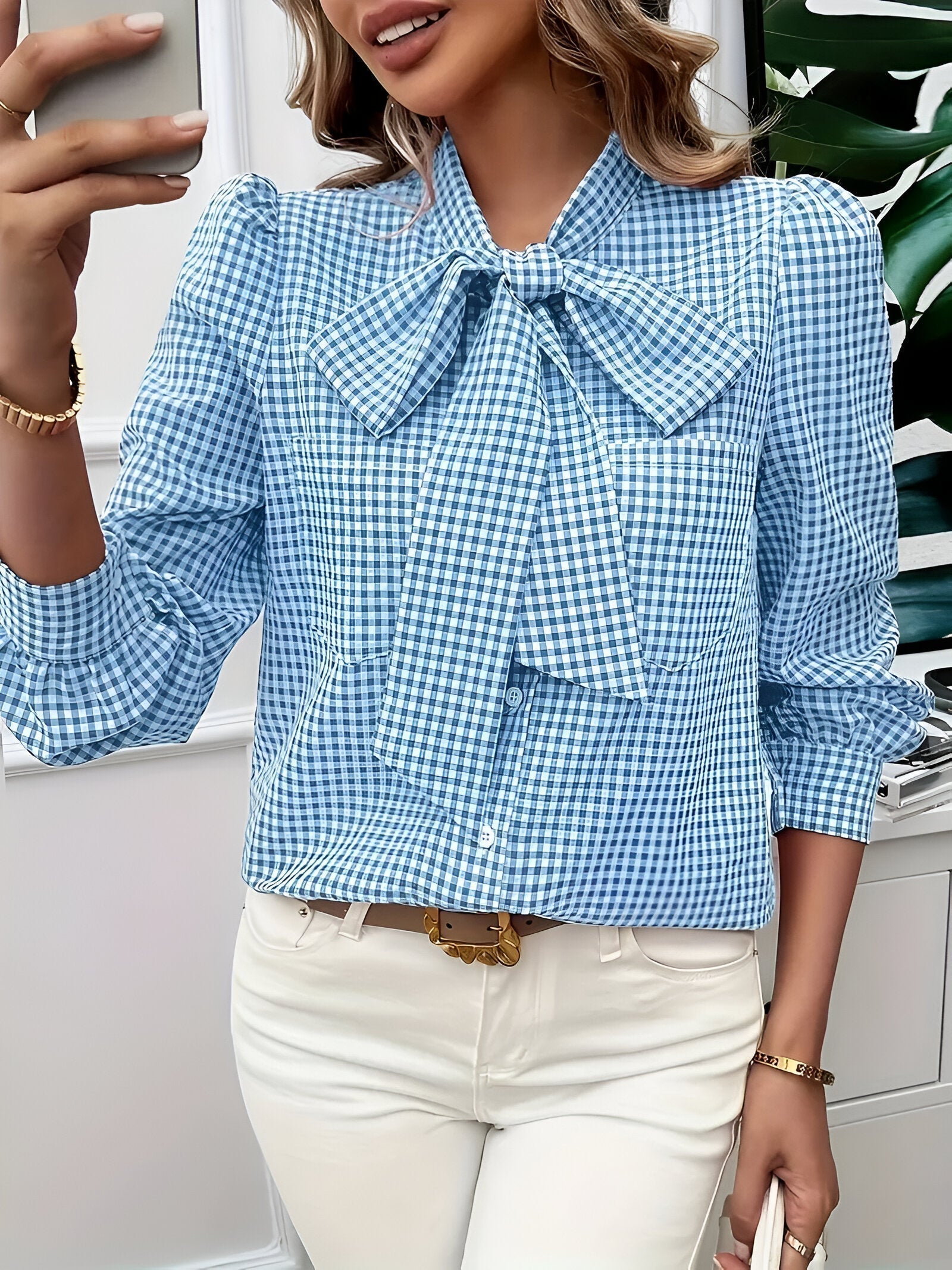 Chemise Femme À Manches Bouffantes - Aline