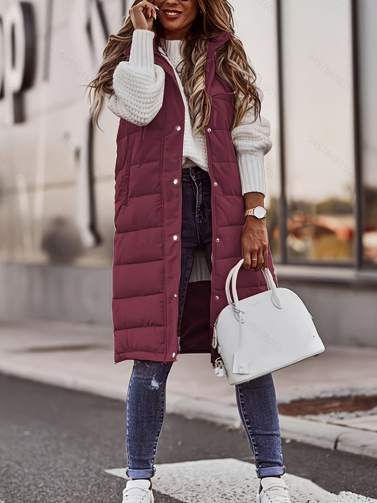 Christine - Doudoune Chic Longue Sans Manches