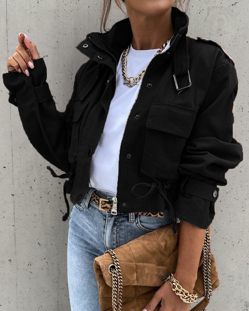 Rose - Veste style utilitaire femme