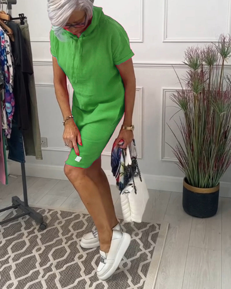 Robe Courte Femme Sweat à Capuche - Susan
