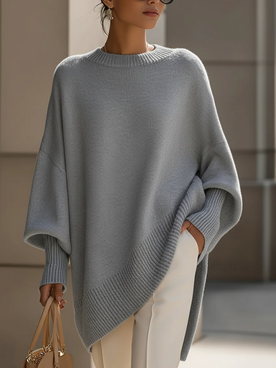 Yasmine – Poncho oversize femme élégant