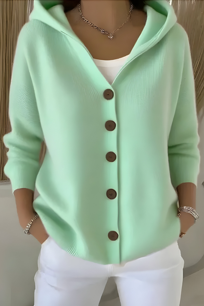 Camille - Cardigan Chic Oversize à Capuche