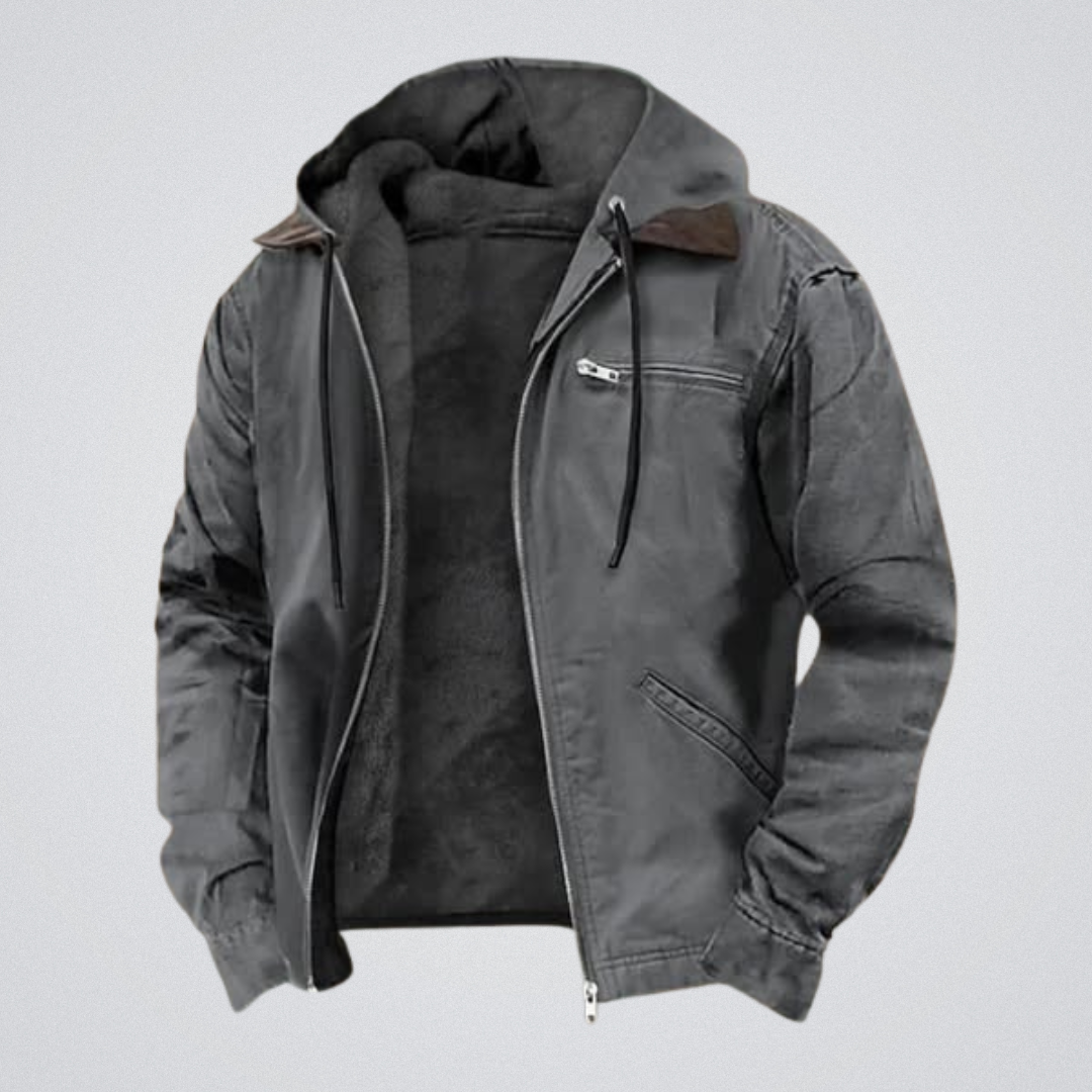 Olivier - Veste Intemporelle Doublée Sherpa à Capuche
