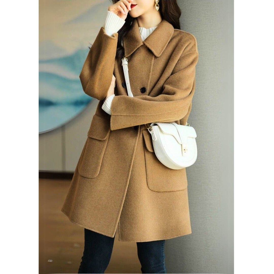 Karine | Manteau Élégant Court Chaud