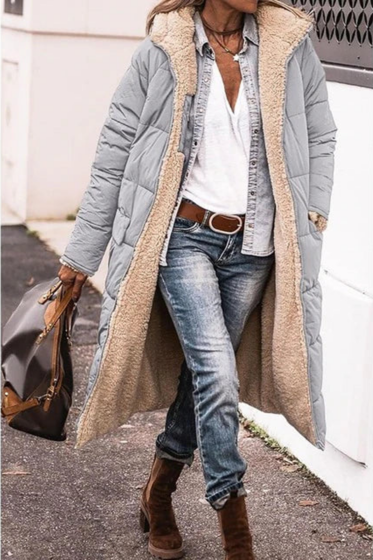 Hélène | Doudoune Chic Longue Réversible