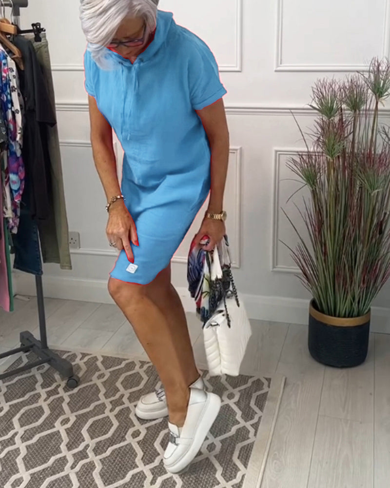 Robe Courte Femme Sweat à Capuche - Susan