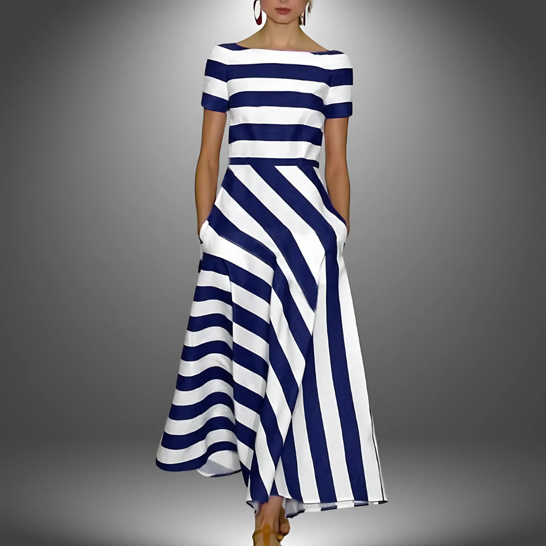 Agnès - Robe Longue Rayée d'Été Femme