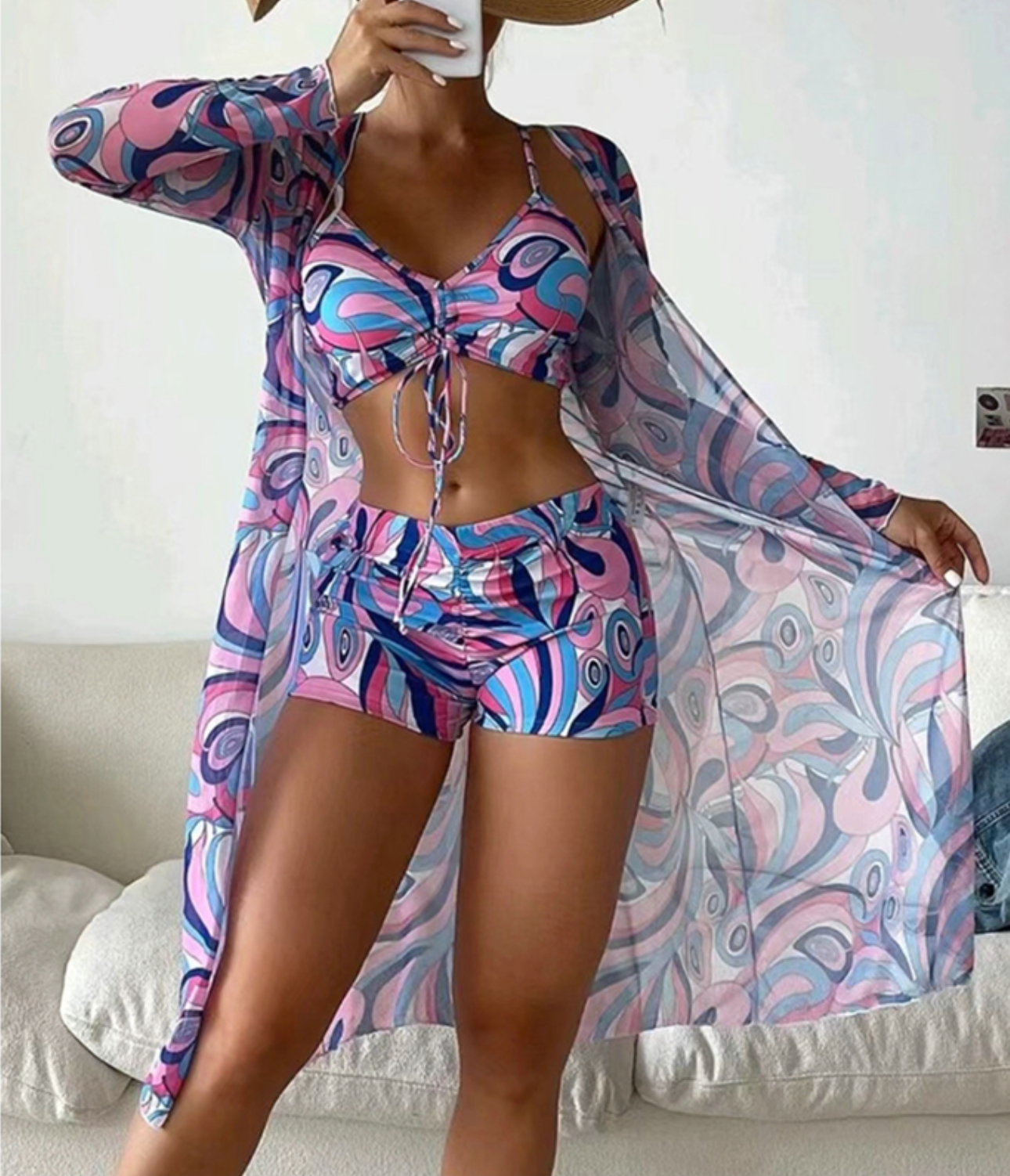 Chloé - Set De Bain 3 Pièces Élégante Et Absorbante