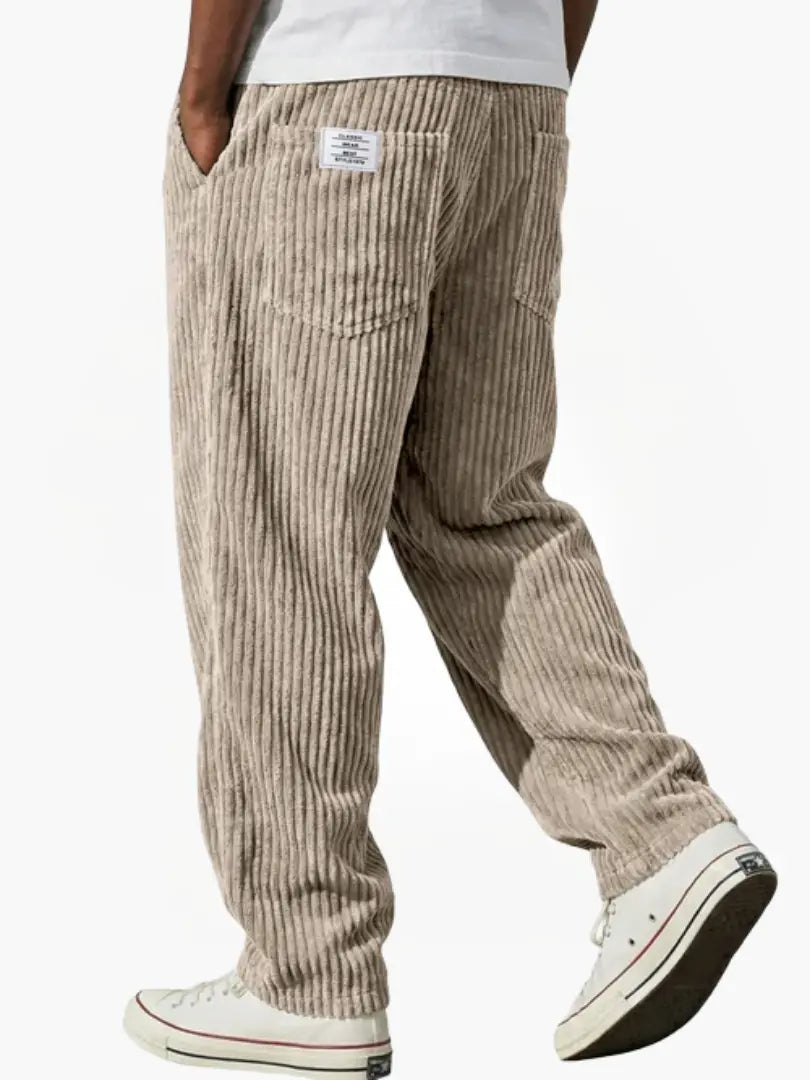Julien | Pantalon Chic Velours Côtelé Droit