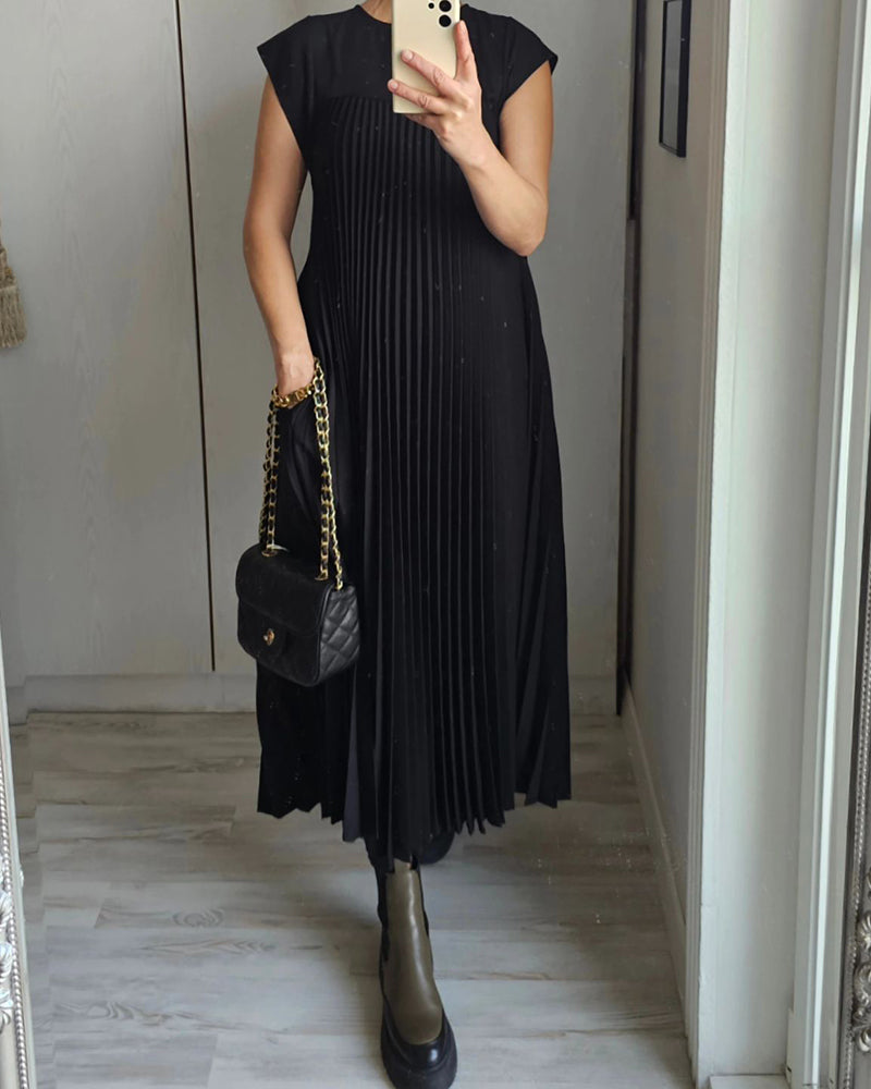 Saskia - Sublime Robe Longue Plissée