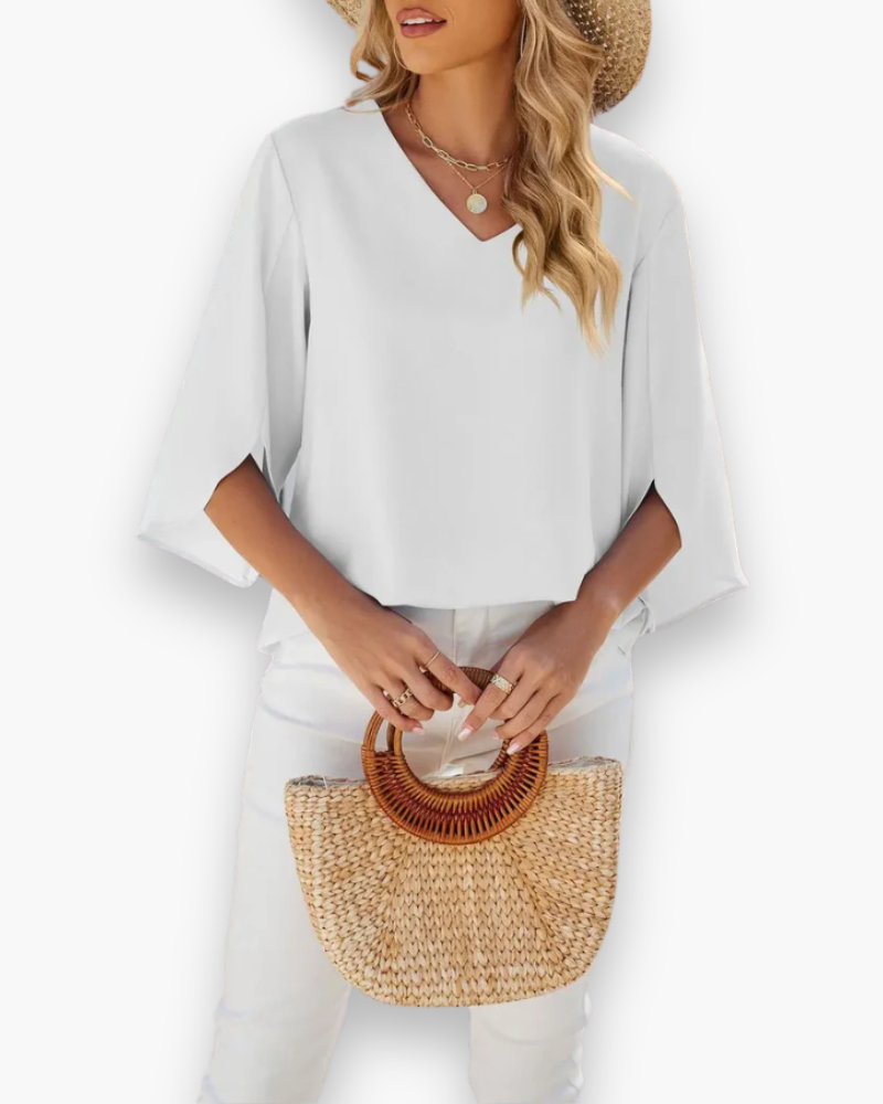 Blouse élégante femme | Col en V 4