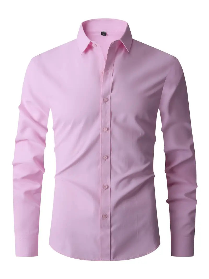 Arnaud - Chemise Manches Longues Slim Fit Chic Élégante Homme