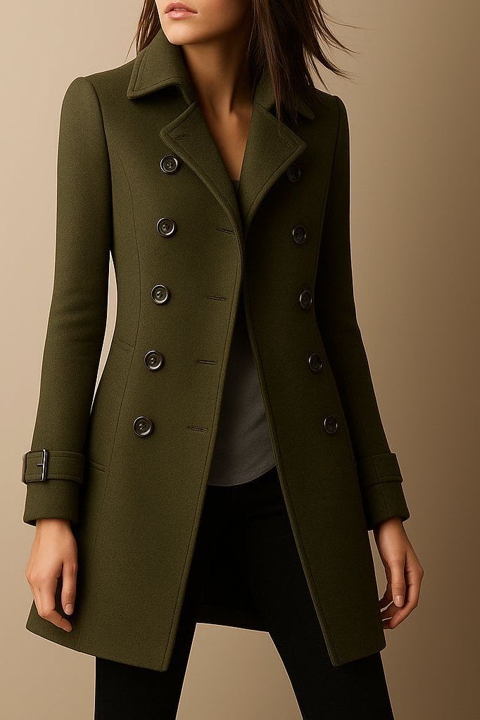 Pascale | Manteau Élégant Long Cintré