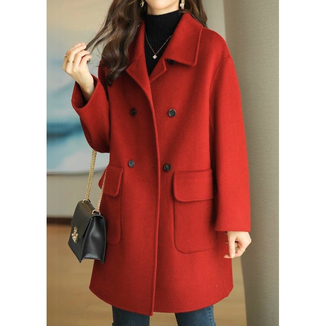 Karine | Manteau Élégant Court Chaud