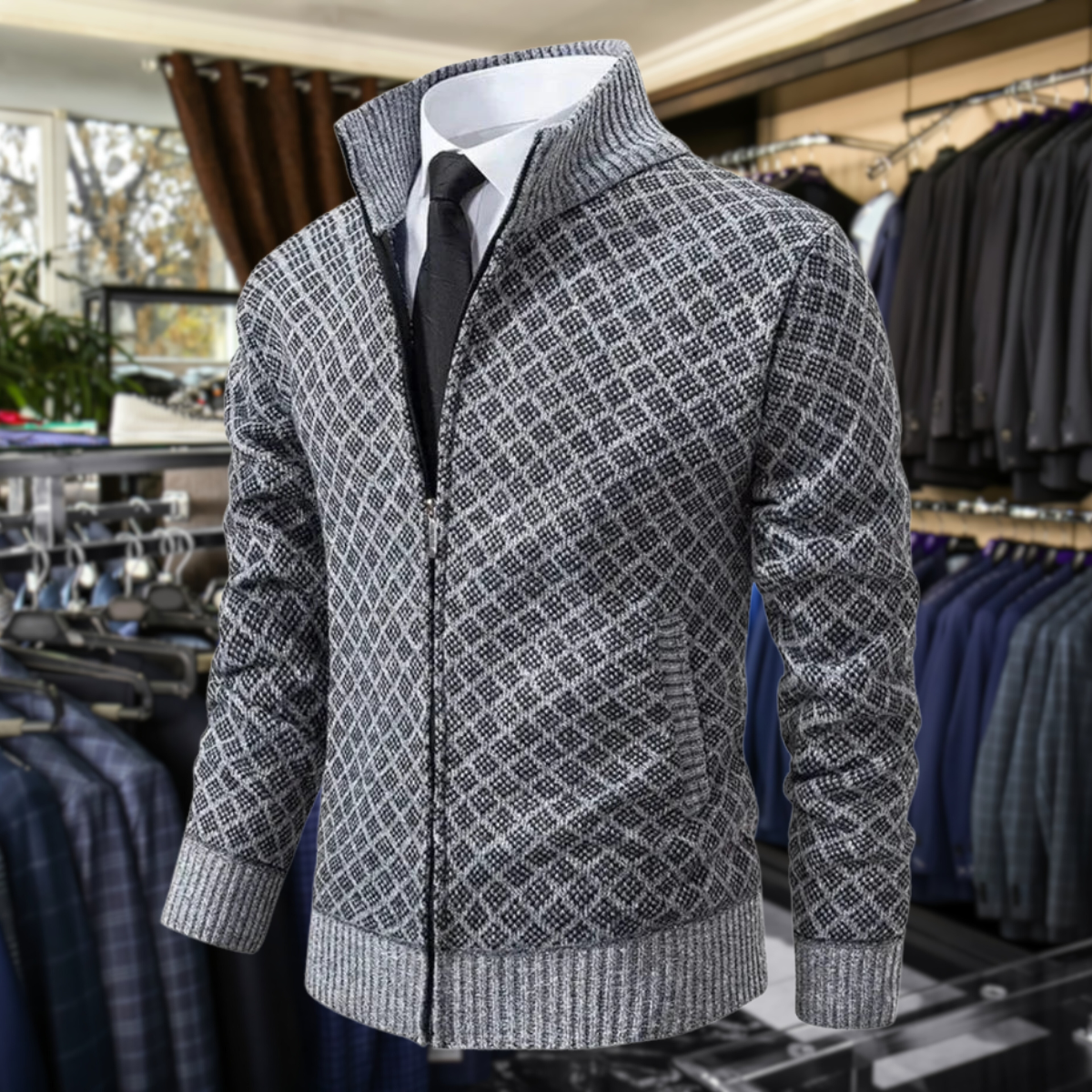 Julien – Gilet homme en tissu premium